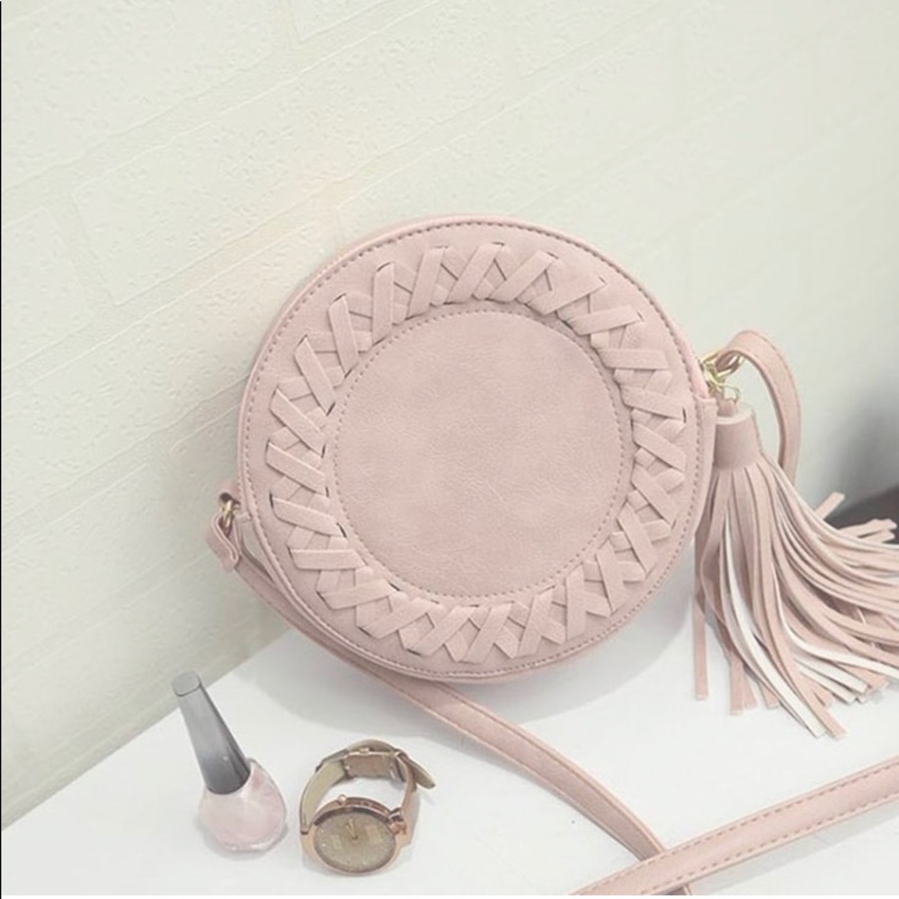 Chiore Circle Braid and Tassel Shoulder Bag